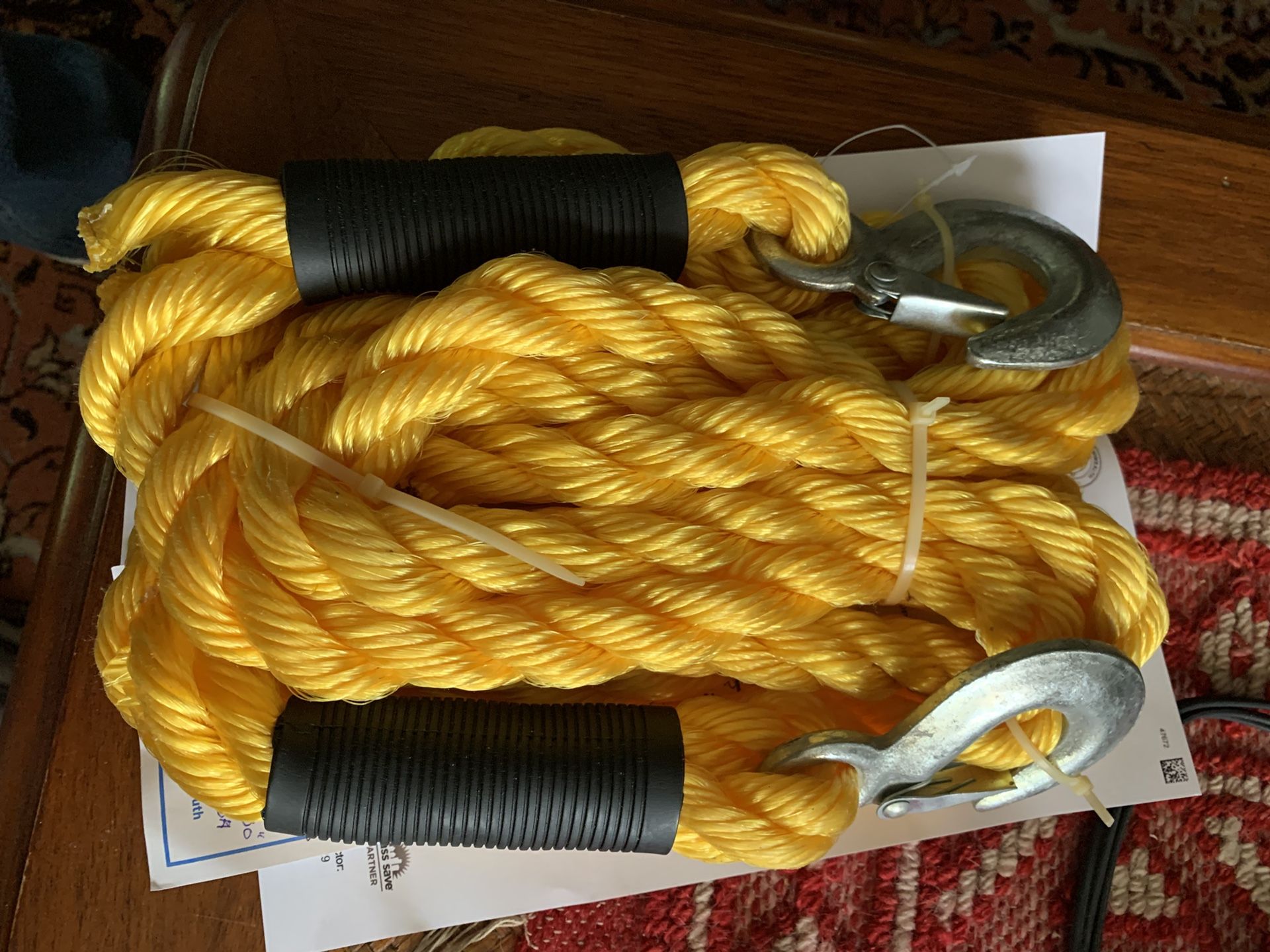 Poly Towing Rope With Hooks