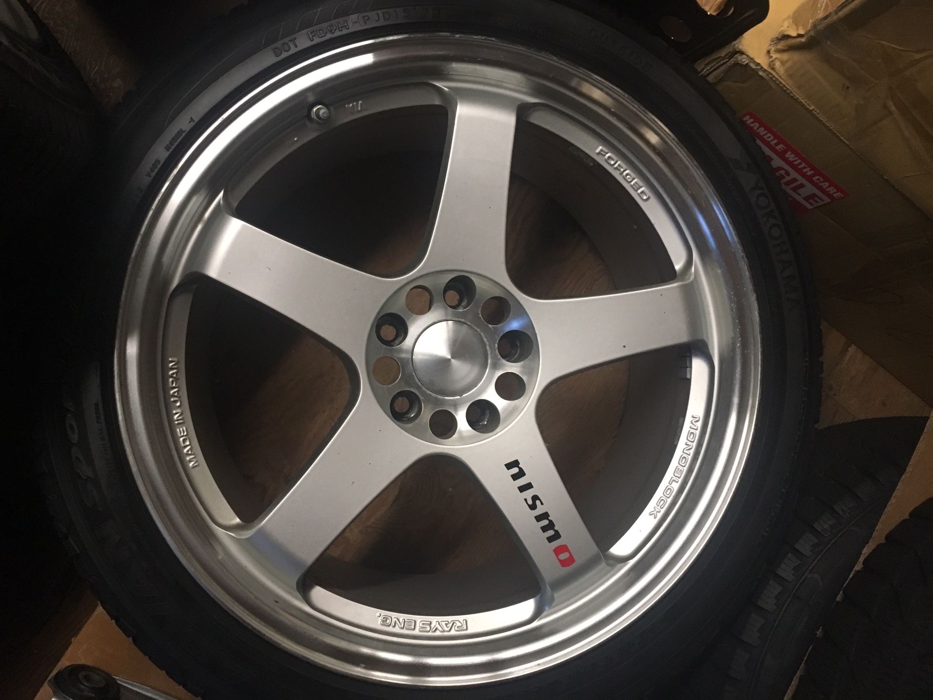 Rays NISMO LMGT4 wheels and tires