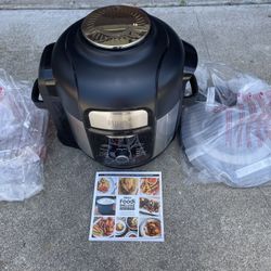 Ninja Foodi Deluxe 8 qt. Black Electric Pressure Cooker and Air Fryer