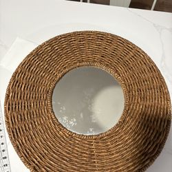 Wicker Mirror