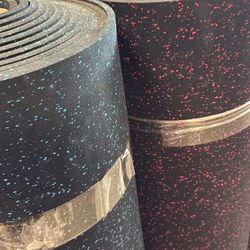 RUBBER FLOORING GYM FLOOR -16ft 25ft 50ft -  COMMERCIAL GRADE! Heavy Duty Indestructible