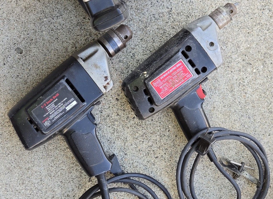 Sears Electric Drills (1/2 In. - 3/8 In.)