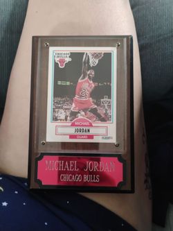 Rookie Micheal Jordan placard