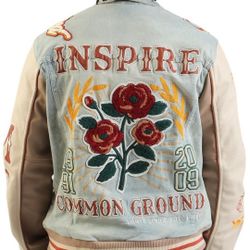 INSPIRE DENIM VARSITY JACKET
Men – Seville Blue