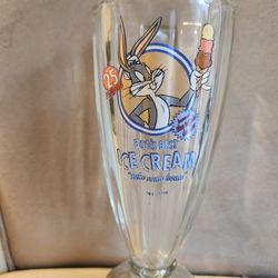 1995 Bugs Bunny Ice Cream Glass  