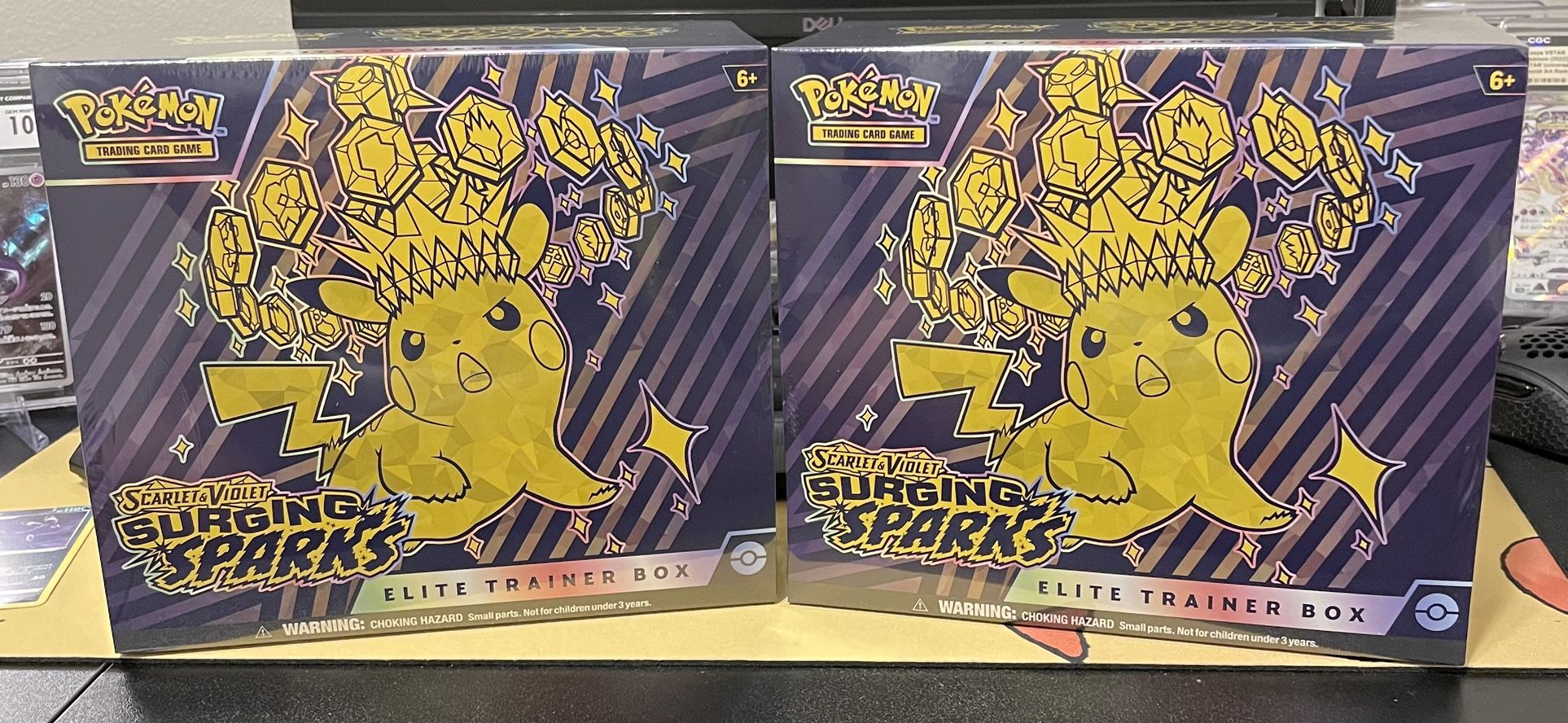 (2) Sealed Pokemon Surging Sparks ETB