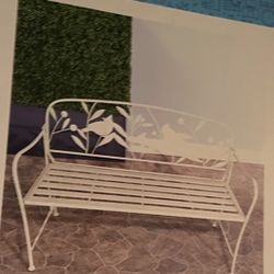 Sculptured Metal Bird Bench from Old time Pottery