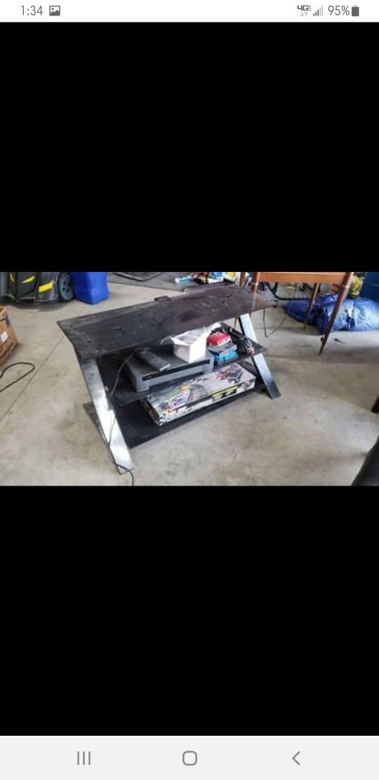 Glass Entertainment Stand 