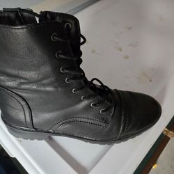 Faux Leather Boots