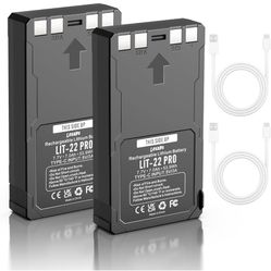2 Pack LIT-22 Battery 7000mAh Rechargeable Lithium Battery for SPYPOINT Trail Camera - Compatible with Flex-M, Flex G-36, Flex-Plus, Flex-S Cellular T