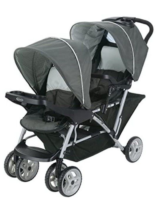 Graco DuoGlider Double Stroller | Lightweight Double Stroller with Tandem Seating, Glacier. $85  Open Box  Conditions   Pick Up Only Bonanza and Lamb 