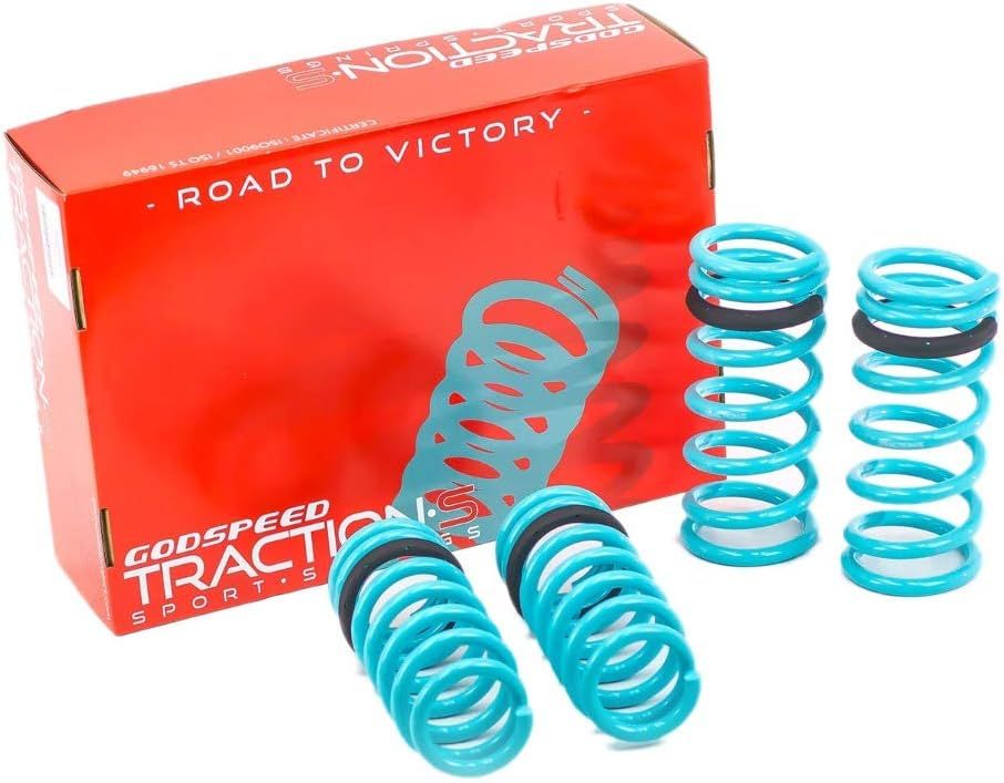 GODSPEED LS-TS-II-0003-B TRACTION-S™ PERFORMANCE LOWERING SPRINGS COIL KIT FOR INFINITI G35X SEDAN AWD (V36) 2007-08
