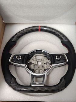 VW MK7 carbon fiber steering wheel