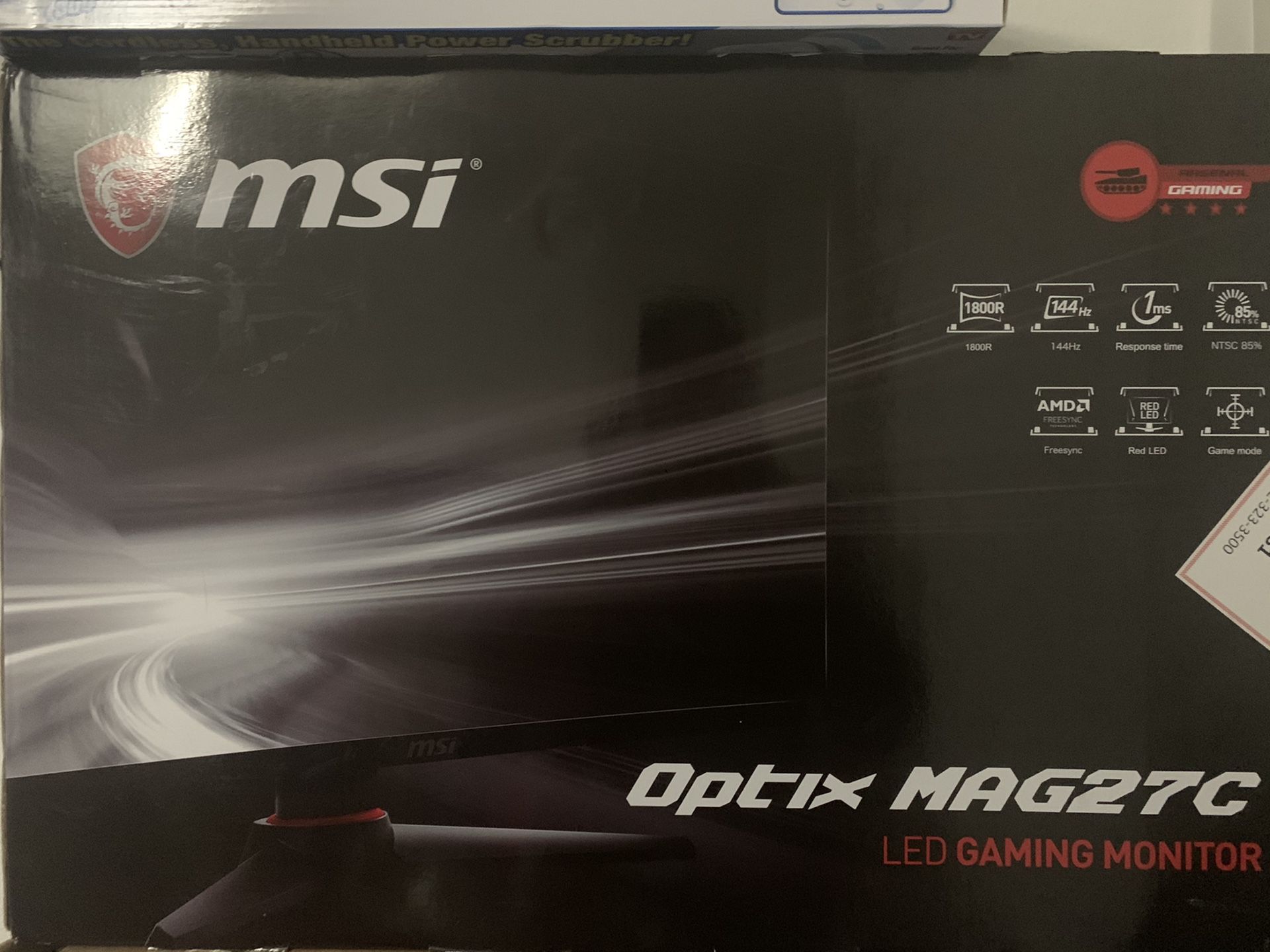 Selling curve 27” msi monitor