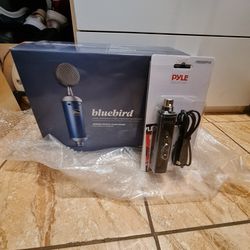 Bluebird mic with Pyle mic adapter