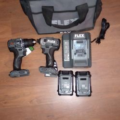 Flex 24v  Cordless Drill Set