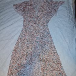 Size Medium Pink Flowery Dress