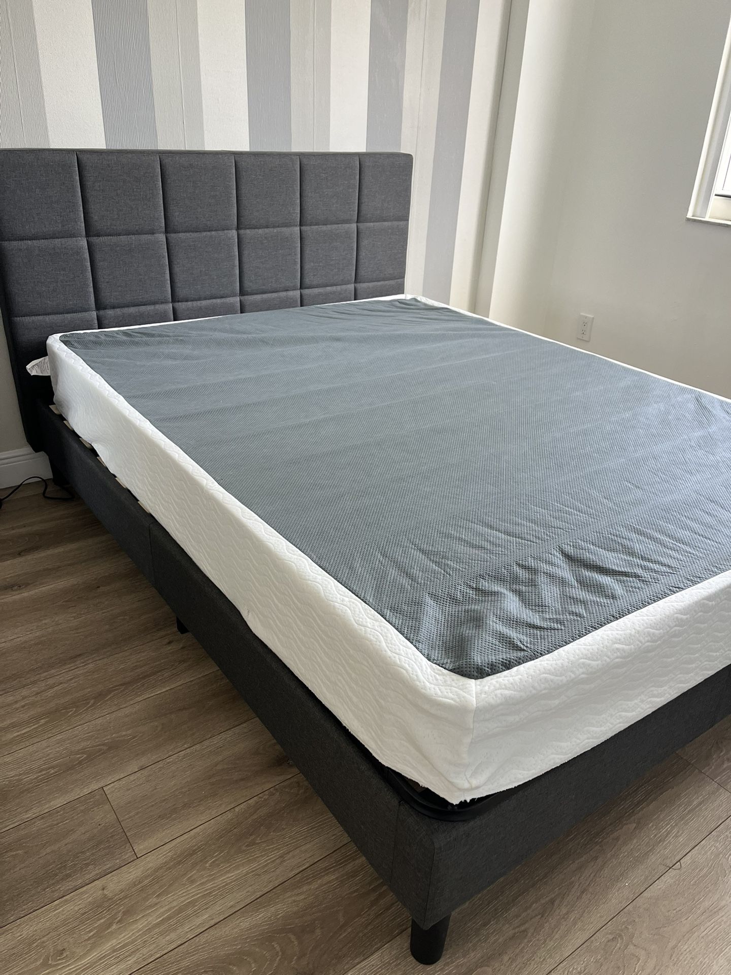 Queen Bed Frame + Box Spring $50 OBO