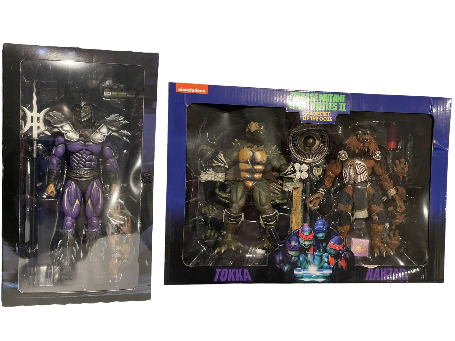 NECA Teenage Mutant Ninja Turtles II Secret Of The Ooze Tokka, Rahzar, & Super Shredder