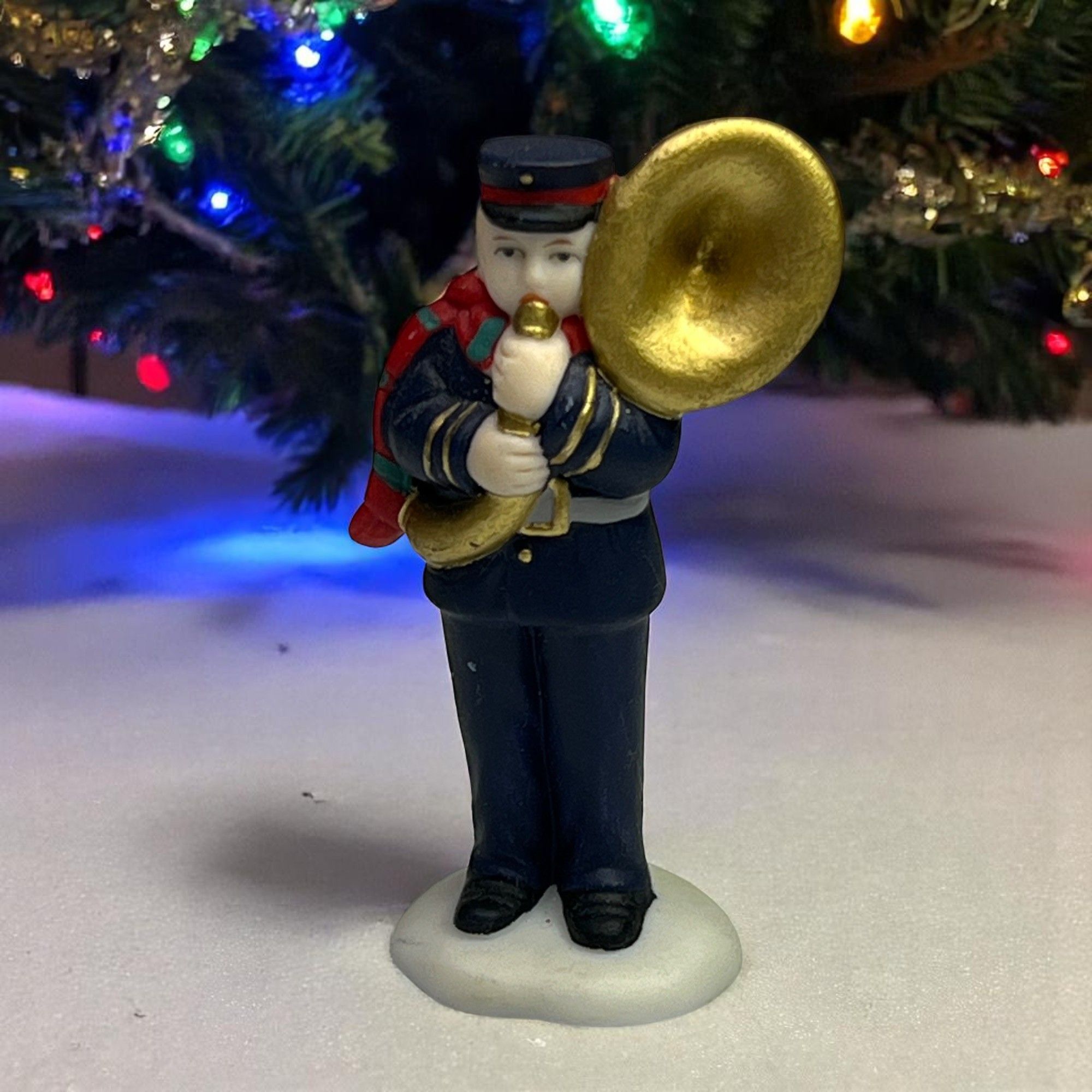 Vintage Lefton Colonial Village, Salvation Army Band Loose Figurine - 1989