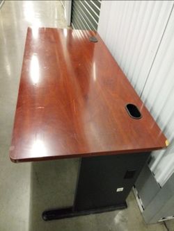 Office Computer Desk With Walnut Finish