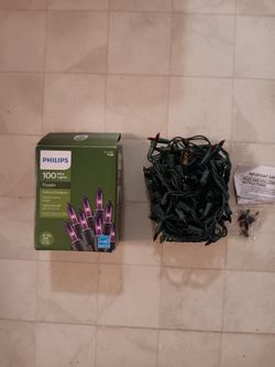 Philips 100 Purple Mini String Lights