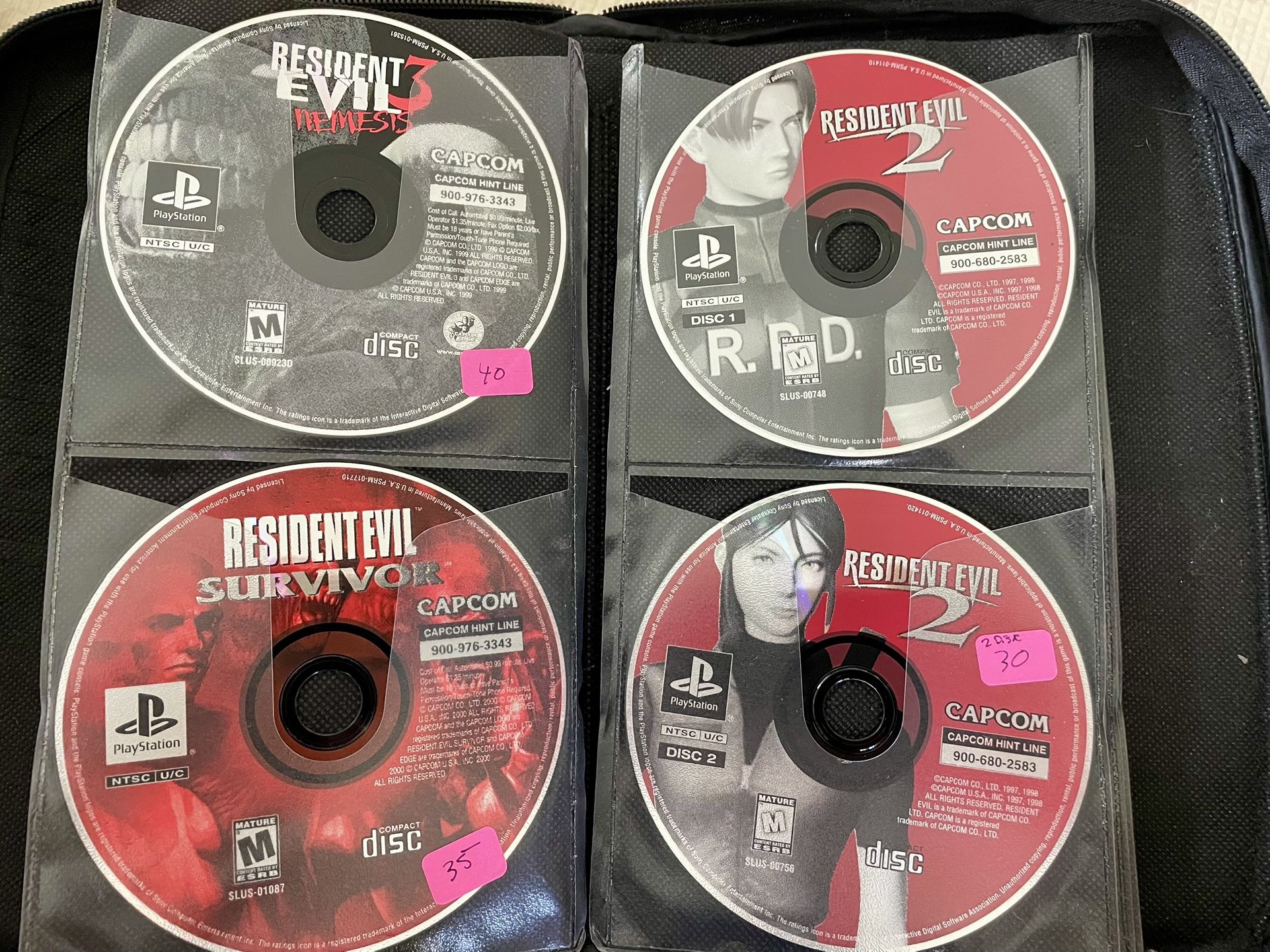 PlayStation PS2 loose disc games GTA Resident evil Final fantasy Onimusha Metal gear