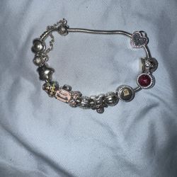 Pandora Bracelet With Charms 