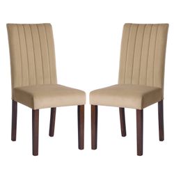 Open Box Homy Casa FAWN TAUPE A "18.11'' W x 24.02'' D x 40.16'' H" Dining Chair for Kitchen & Dining Room