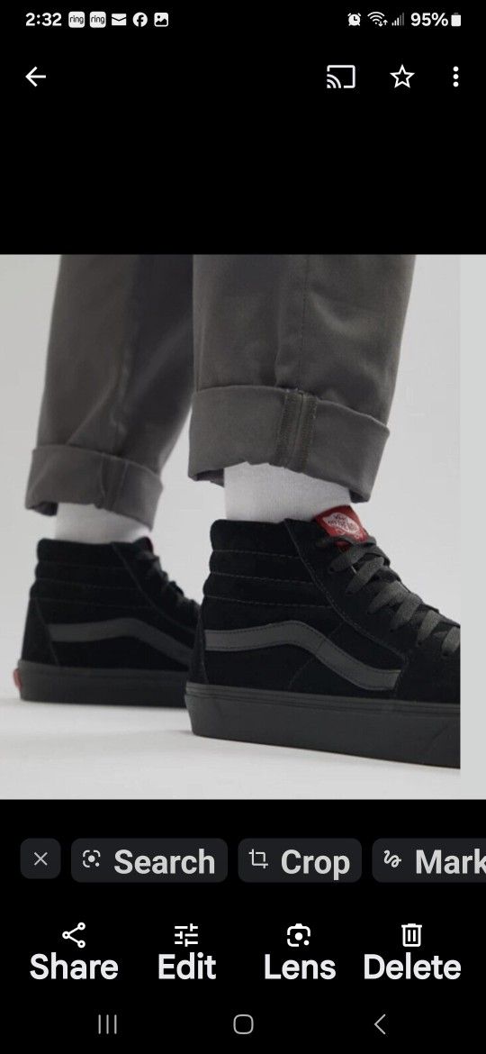 Men's Vans High Top  Sneakers Size 13 New!