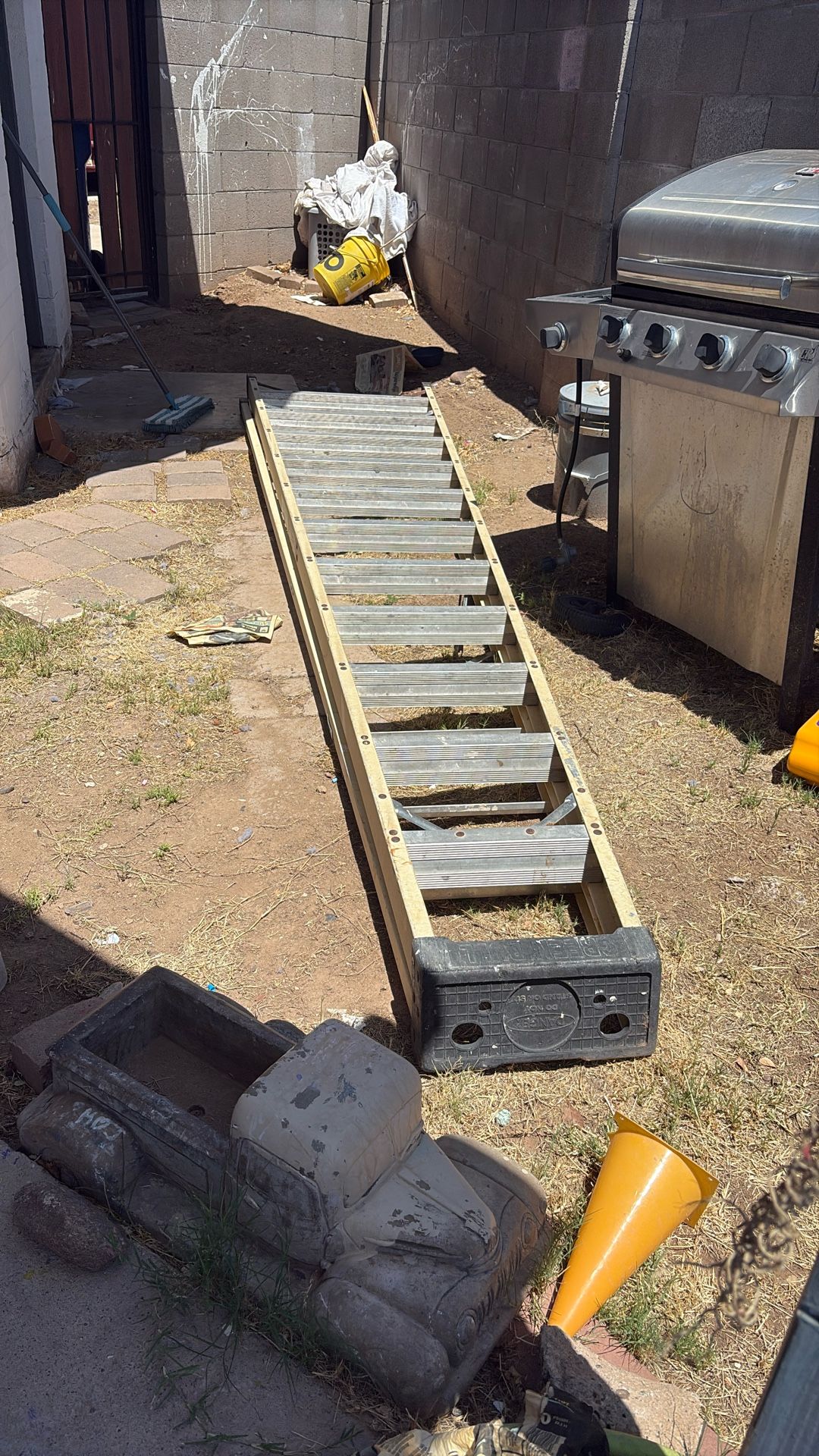 15ft Green Bull Extension Ladder