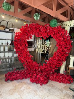 Heart proposal setup