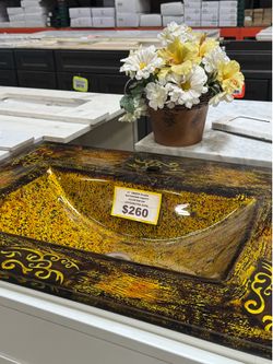 31" ember glass bathroom vanity