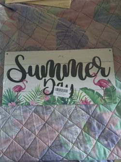 “Summer Day” home decor sign