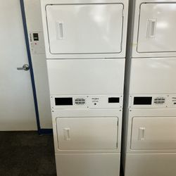 Whirlpool 7.4 cu. ft. 120-Volt White Gas Double Stacked Commercial Dryer