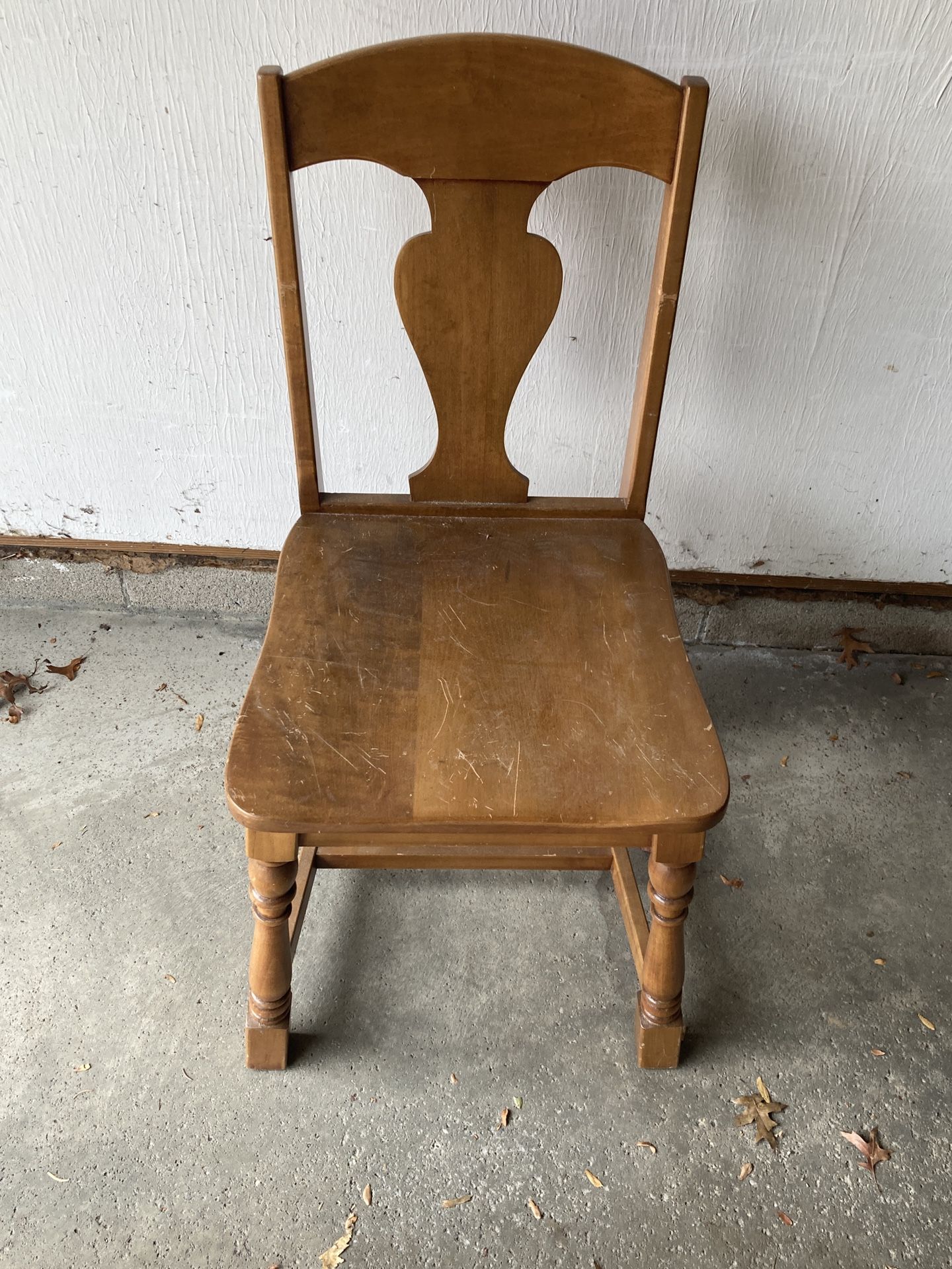 Vintage Antique Paddle chair - Made In USA, 100% Wood