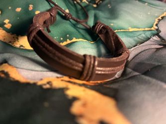 Brown Leather Wrap Bracelet