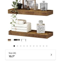 2 Wood Shelves