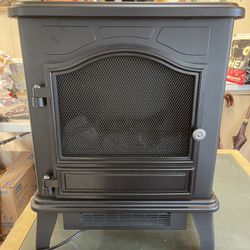 Chimneyfree Powerheat Infrared Quartz Electric Stove Heater, 1500W, Black