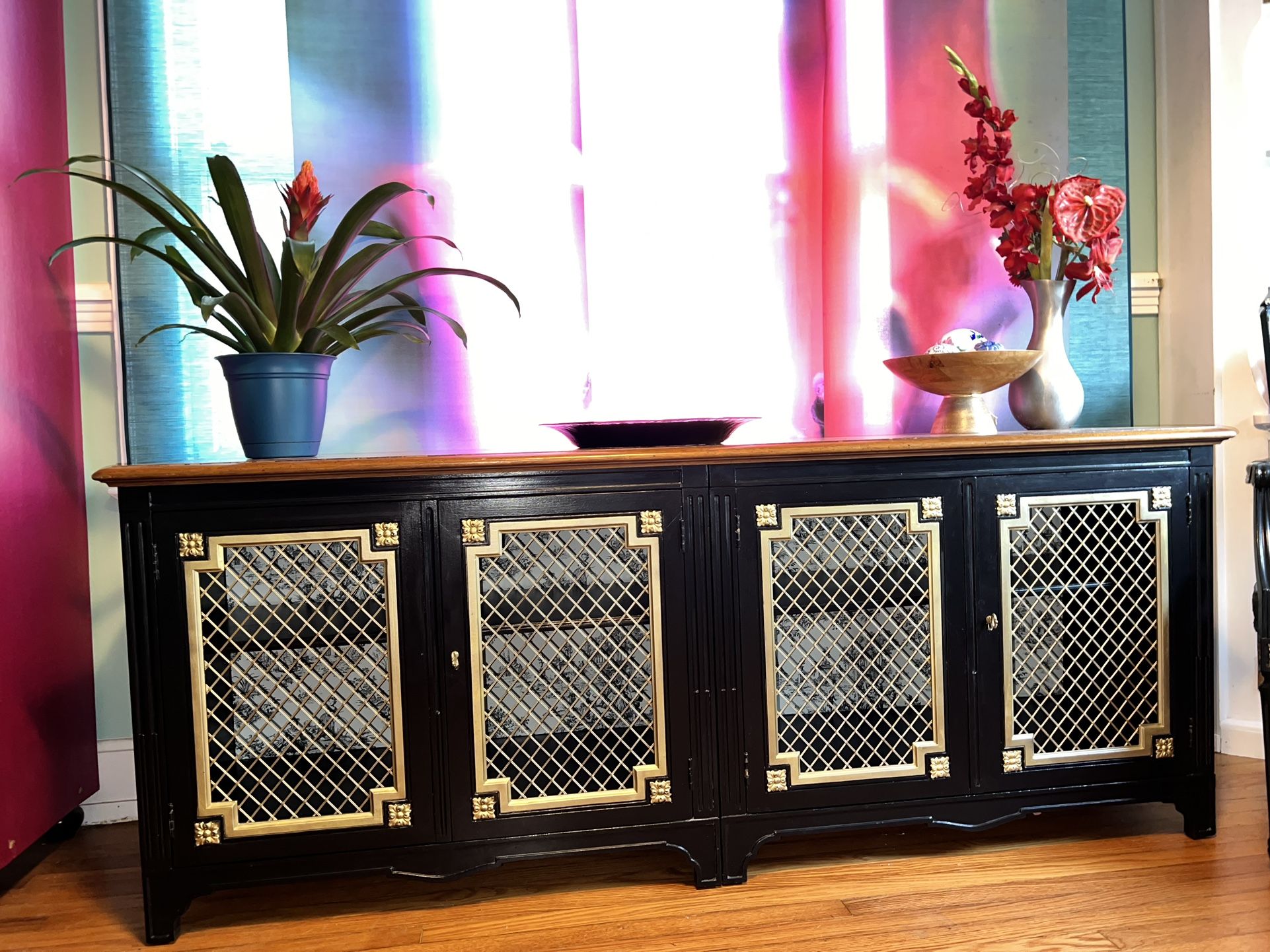 ⭐️Vintage Henredon Sideboard Set W/ Chairs 