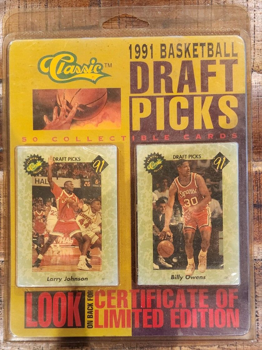 Classic 1991 Basketball Draft Picks Trading Card Sets Sealed New with COA