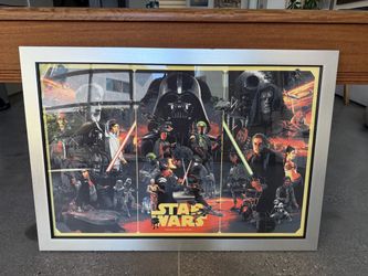 Framed Star Wars Original Trilogy Poster