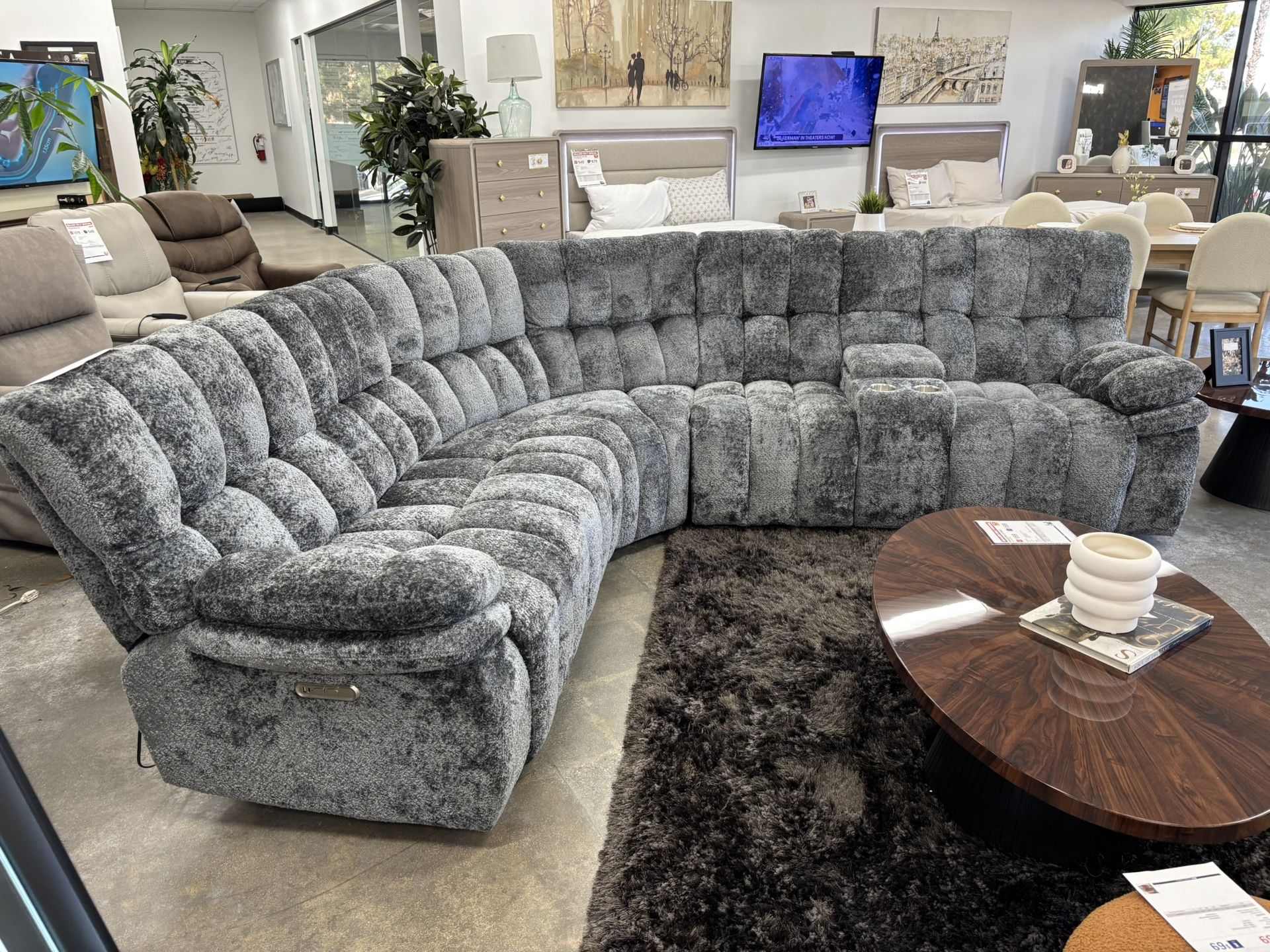 Recliner Sectional Sofa Set