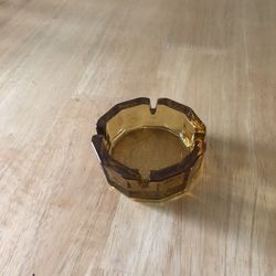 Vintage Glass 4 Slot Ashtray 