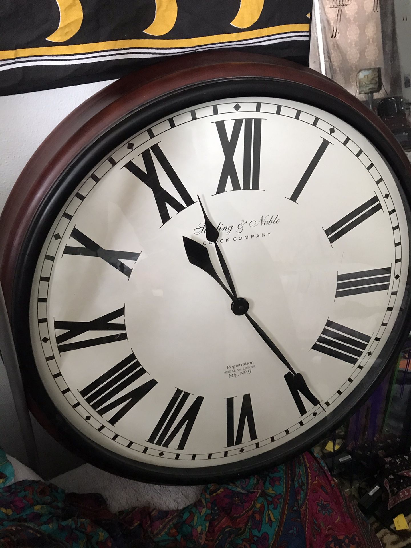 Large Sterling And Noble Clock Company