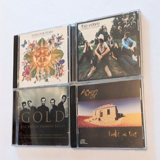 Four CD Albums Tears For Fears Spandau Ballet  The Verve Midnight Oil Sold As A Group Lot Only  See More Information Below 