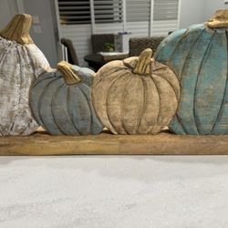Pumpkin Wood Decoration