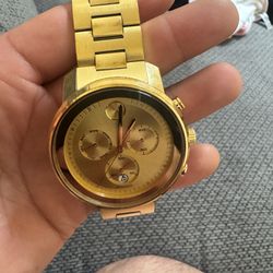 Movado 44mm Gold Bold Watch