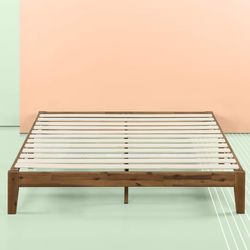 King Size Wooden Bed Frame  from Zinus