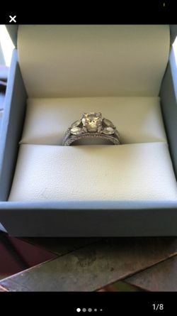 Charles & Colvard 6.5mm Round Genuine Moissanite Engagement Ring 2.22cttw DEW, Size 7